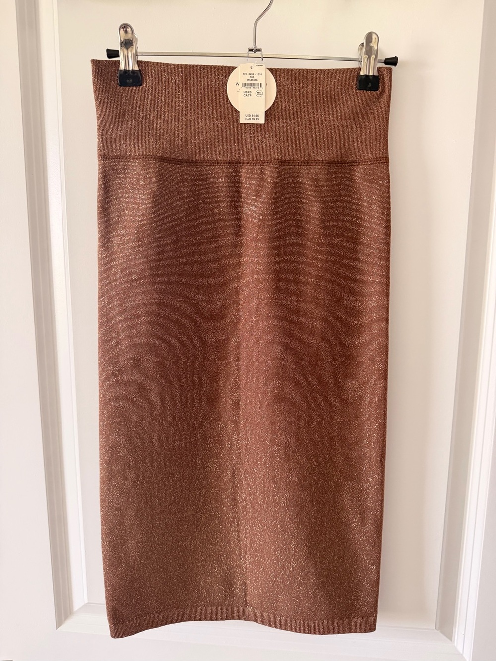 Nwt Aerie Shimmery Copper Pencil Skirt